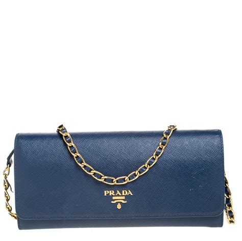 blue prada bag with chain|navy blue Prada bag.